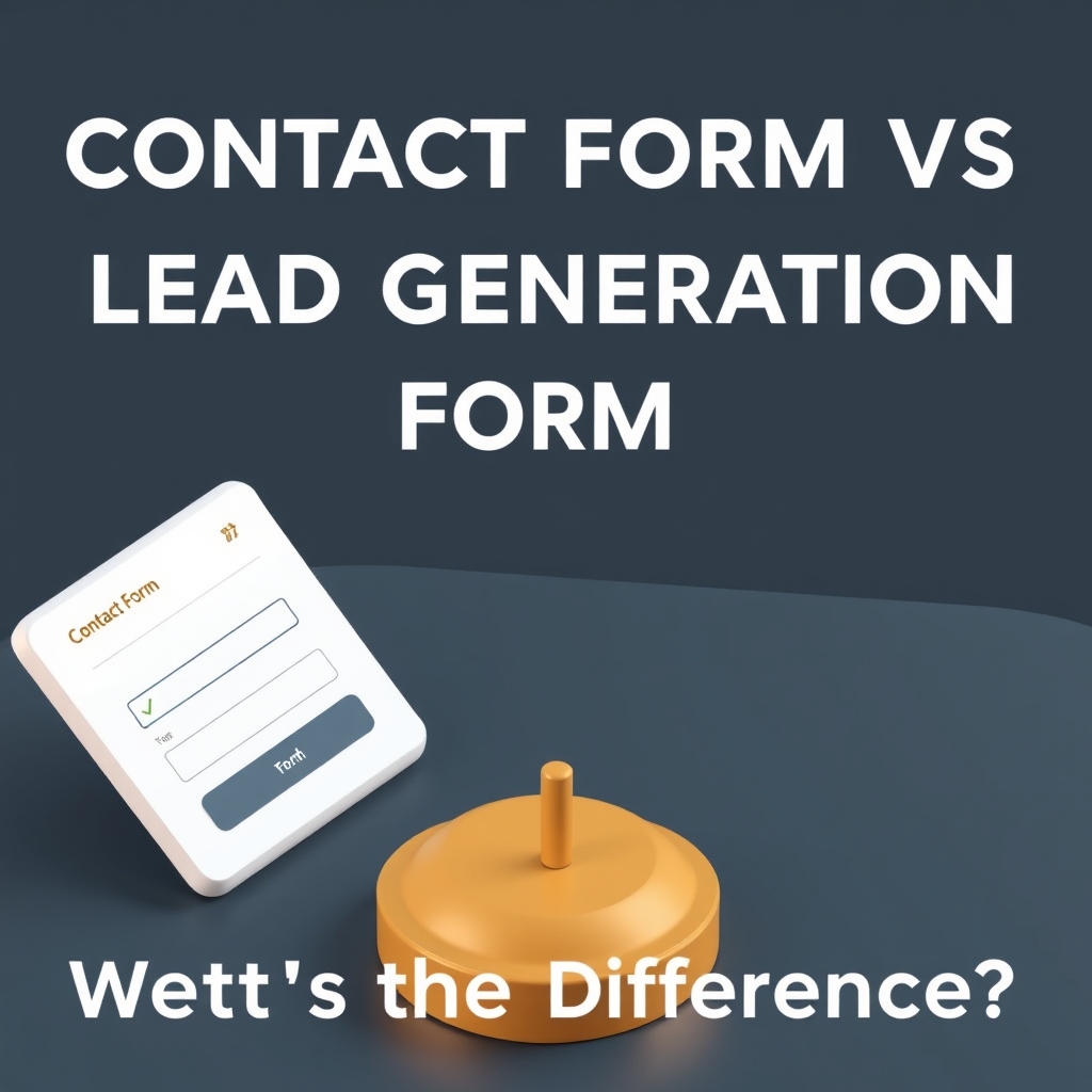 Contact Form vs Lead Generation Form: What's the Difference?