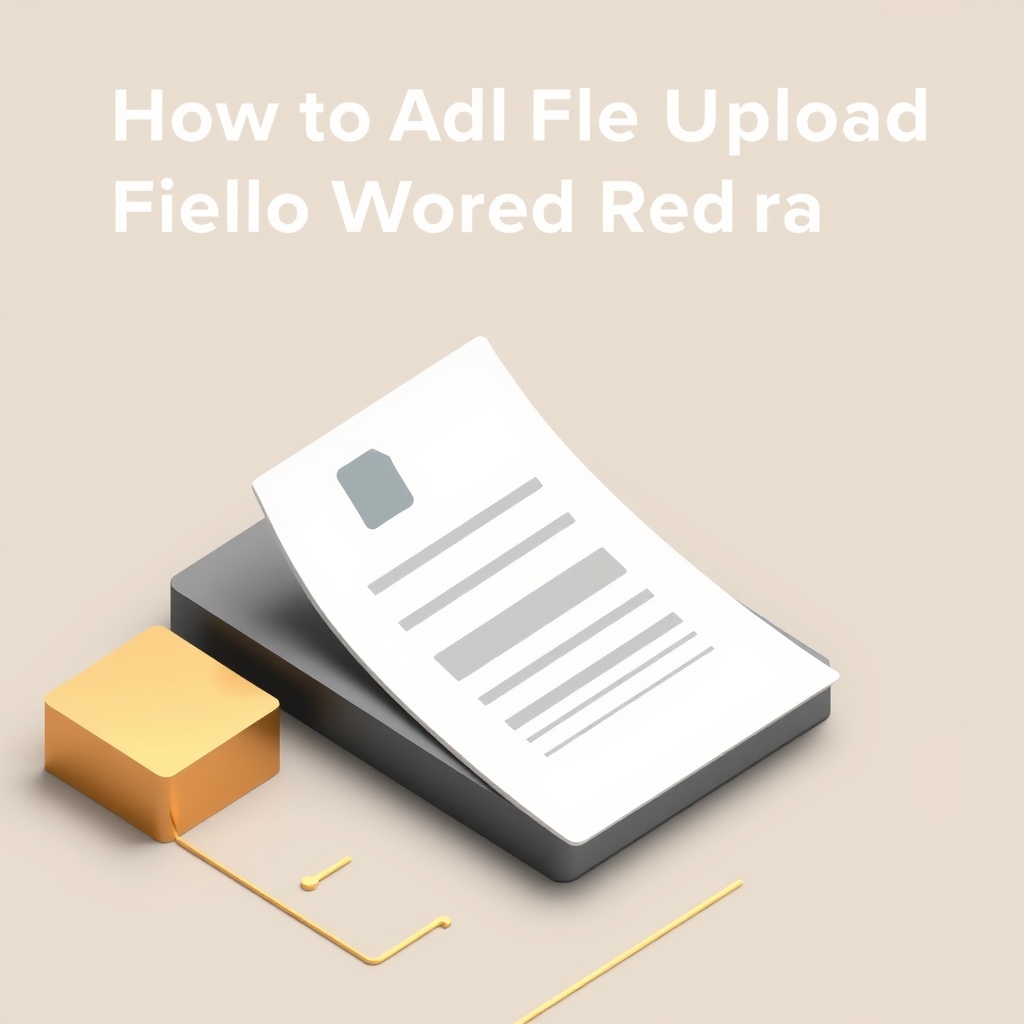 How to Add a File Upload Field to a WordPress Form
