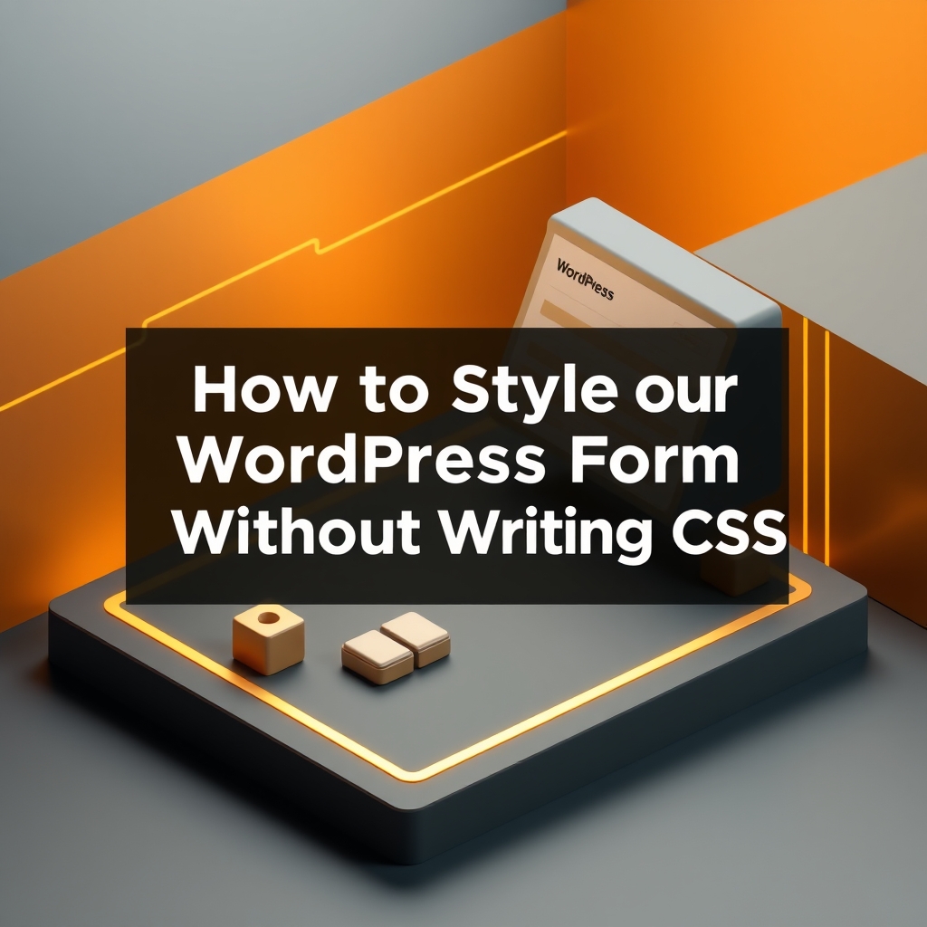 How to Style a WordPress Form Without Writing CSS
